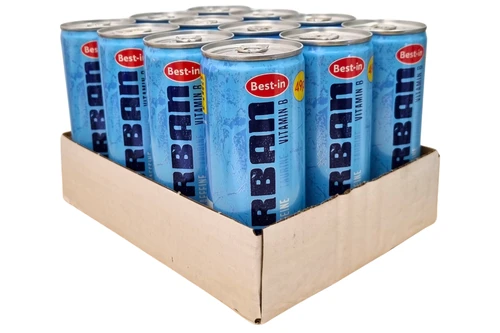 An image of Case of Best-in - Urban Energy Drink - Original - Mixed Fruit Flavour Drink - 12 x 250ml from Best Before Its Gone, we stock products near or past their best Before Date.