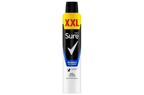An image of Sure Men - XXL - Invisible Ice Fresh - Anti-Perspirant - 300ml from Best Before Its Gone, we stock products near or past their best Before Date.