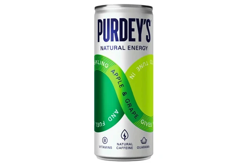 An image of Purdey's - Apple & Grape Natural Energy Drink - 330ml from Best Before Its Gone, we stock products near or past their best Before Date.