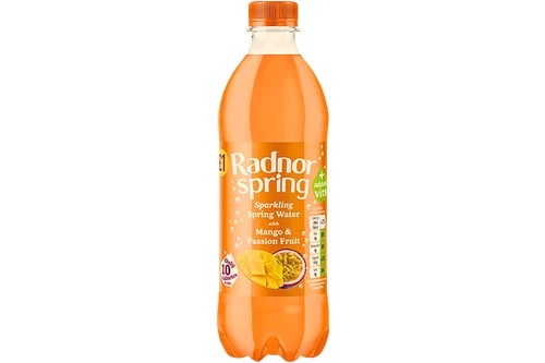 An image of Radnor Spring - Sparkling Spring Water with Mango & Passion Fruit - 500ml from Best Before Its Gone, we stock products near or past their best Before Date.