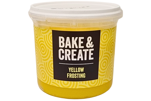 An image of Bake & Create - Yellow Vanilla Flavour Frosting - 300g from Best Before Its Gone, we stock products near or past their best Before Date.