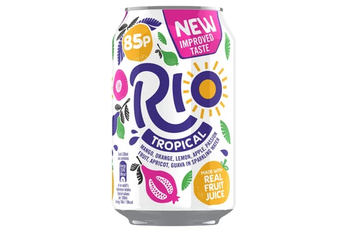 An image of Rio - Tropical Flavour Sparkling Drink - 330ml from Best Before Its Gone, we stock products near or past their best Before Date.
