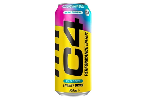 An image of C4 Performance Energy - Explosive - Cosmic Rainbow Drink - Zero Sugars - 500ml from Best Before Its Gone, we stock products near or past their best Before Date.