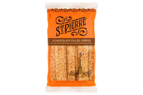An image of St Pierre - 6 Chocolate Filled Crepes  from Best Before Its Gone, we stock products near or past their best Before Date.