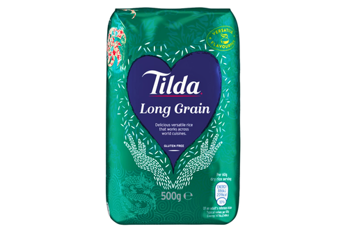 An image of Tilda - Long Grain Rice - 500g from Best Before Its Gone, we stock products near or past their best Before Date.