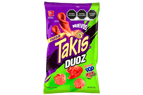 An image of Takis - Fuego - Duoz - Pop Chilix Sandia - 85g from Best Before Its Gone, we stock products near or past their best Before Date.
