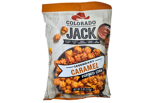An image of Colorado Jack - Legendary Caramel Popped Corn - 113g from Best Before Its Gone, we stock products near or past their best Before Date.