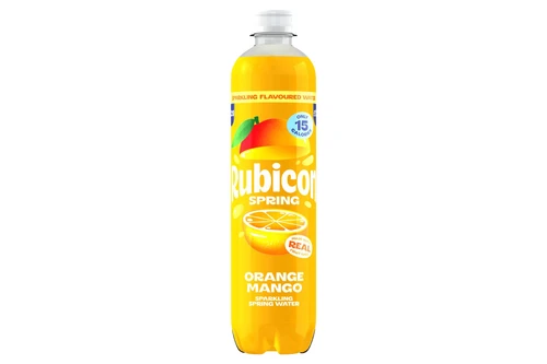 An image of Rubicon Spring - Orange Mango Flavour Sparkling Spring Water - 500ml from Best Before Its Gone, we stock products near or past their best Before Date.