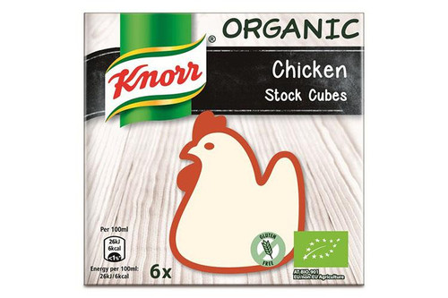 Knorr - Organic - Chicken Stock Cubes - 6 x 10g
