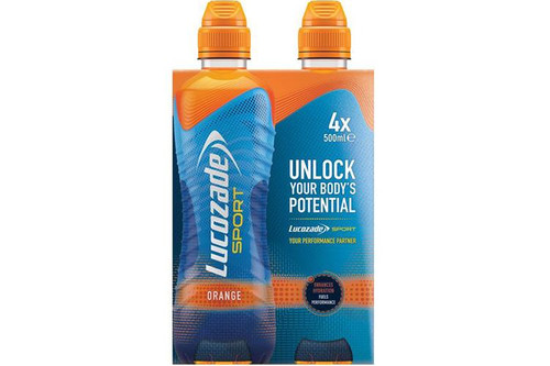 Lucozade Sport Orange - 4 x 500ml