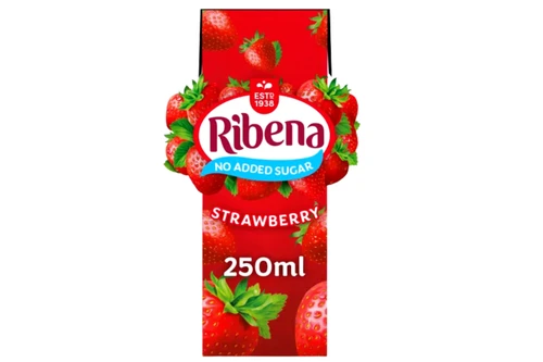 Ribena - Strawberry - No Added Sugar - 250ml.
