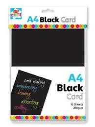 A4 Black Card