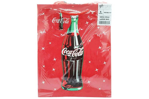 6 x 'Large' Coca Cola Gift Bags