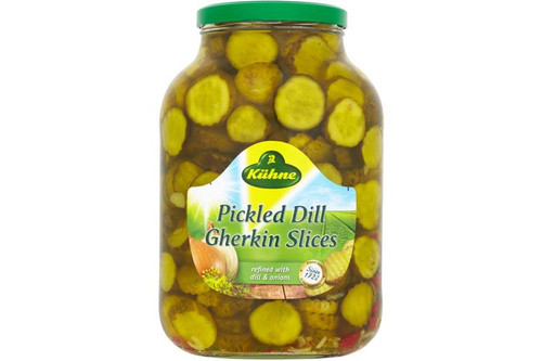 Kuhne - Pickled Dill Gherkin Slices - 2450g