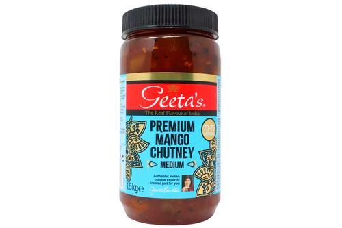 Geeta's - Premium Mango Chutney - Medium - 1.5Kg