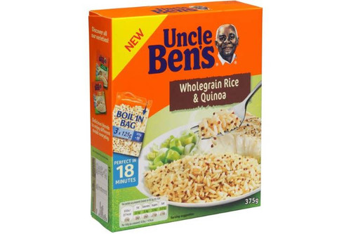 Uncle Ben's 3x125g Wholegrain & Quinoa Rice Boil in Bag
