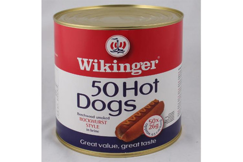 Wikinger - 50 x 26g Hot Dogs - 9.5cm
