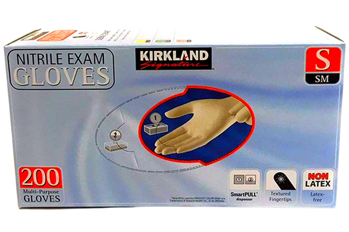 Kirkland - Nitrile Exam Gloves - 200 - Small