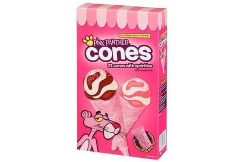 Pink Panther - 21 Cones with Sprinkles - 108g