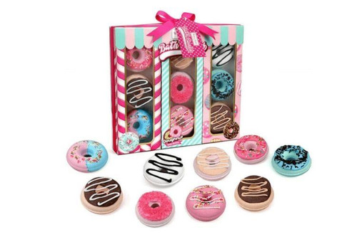Winter In Venice -  3.52oz Large Doughnut Bath Bombs - 9 pack