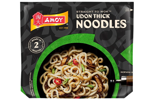 Amoy - Straight To Wok - Udon Thick Noodles - 2 x 150g
