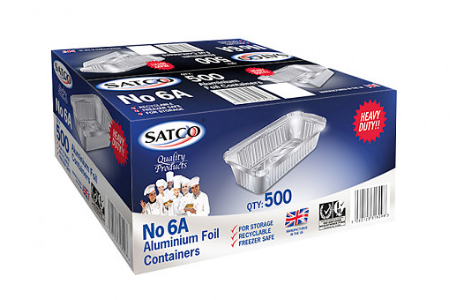 Satco - No 6A Aluminium Foil Containers - x500