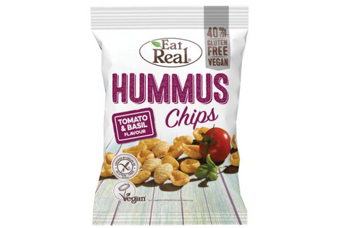 Eat Real - Hummus Chips Tomato & Basil - 45g