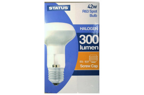 Status - R63 42w Screw Cap spot Light Bulb