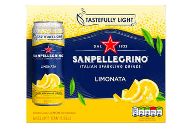 Sanpellegrino - Italian Sparkling Lemon Drink - Limonata - 6 x 33cl