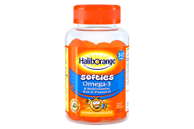 Haliborange HalibOrange - Omega-3 & Multivitamins - Orange Flavour Softies x 60 - 3 ...