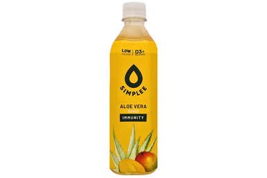 Simplee - Aloe Vera Drink - Mango Flavour - Immunity - Low Calorie - 500ml  - Best Before it's Gone Ltd