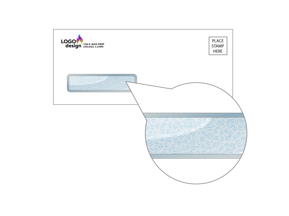 Custom Security Window Envelopes - #8 5/8 | Custom Check Envelopes
