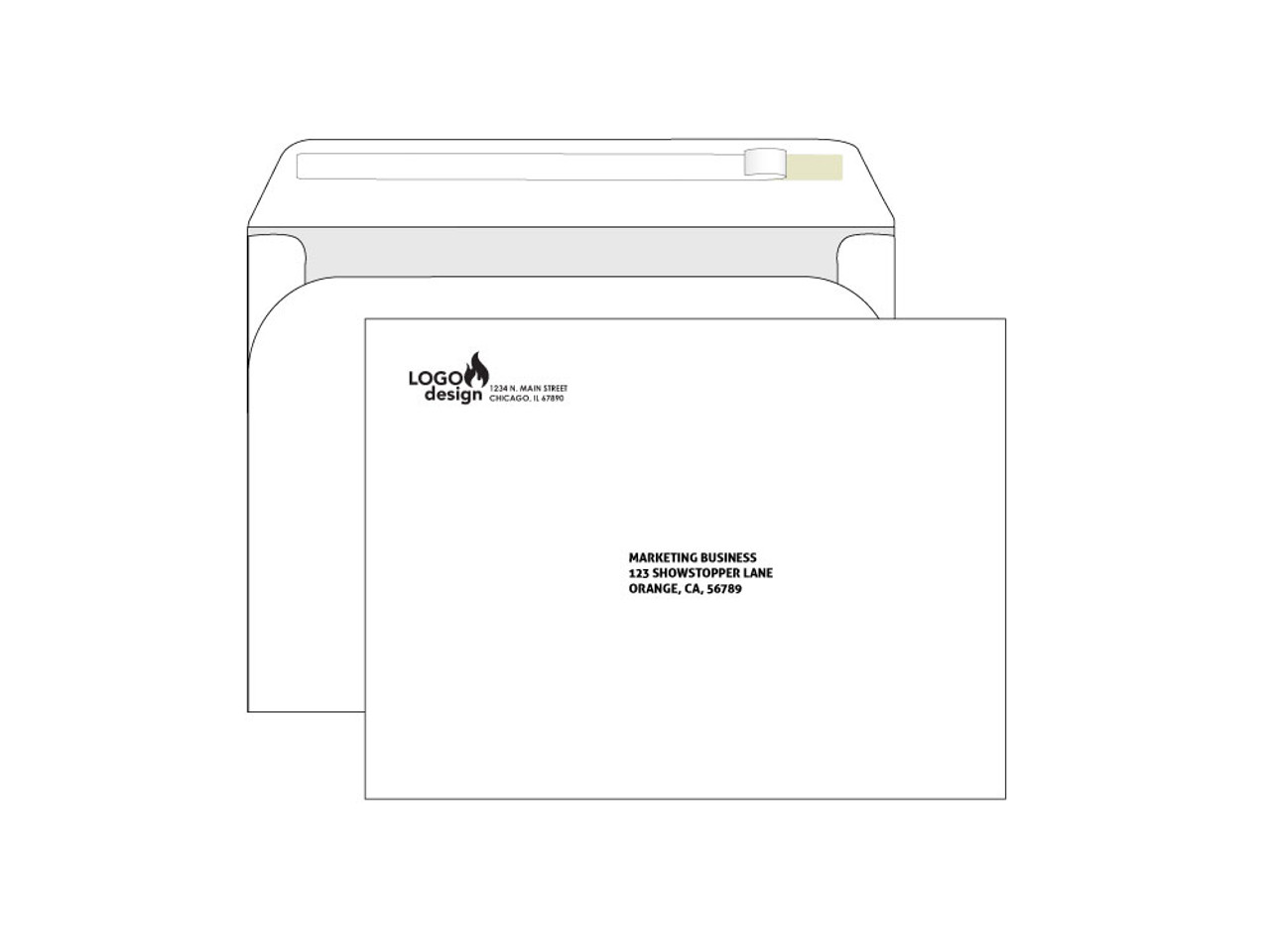 Custom Booklet 9x12 Self Seal Envelopes - EN1011