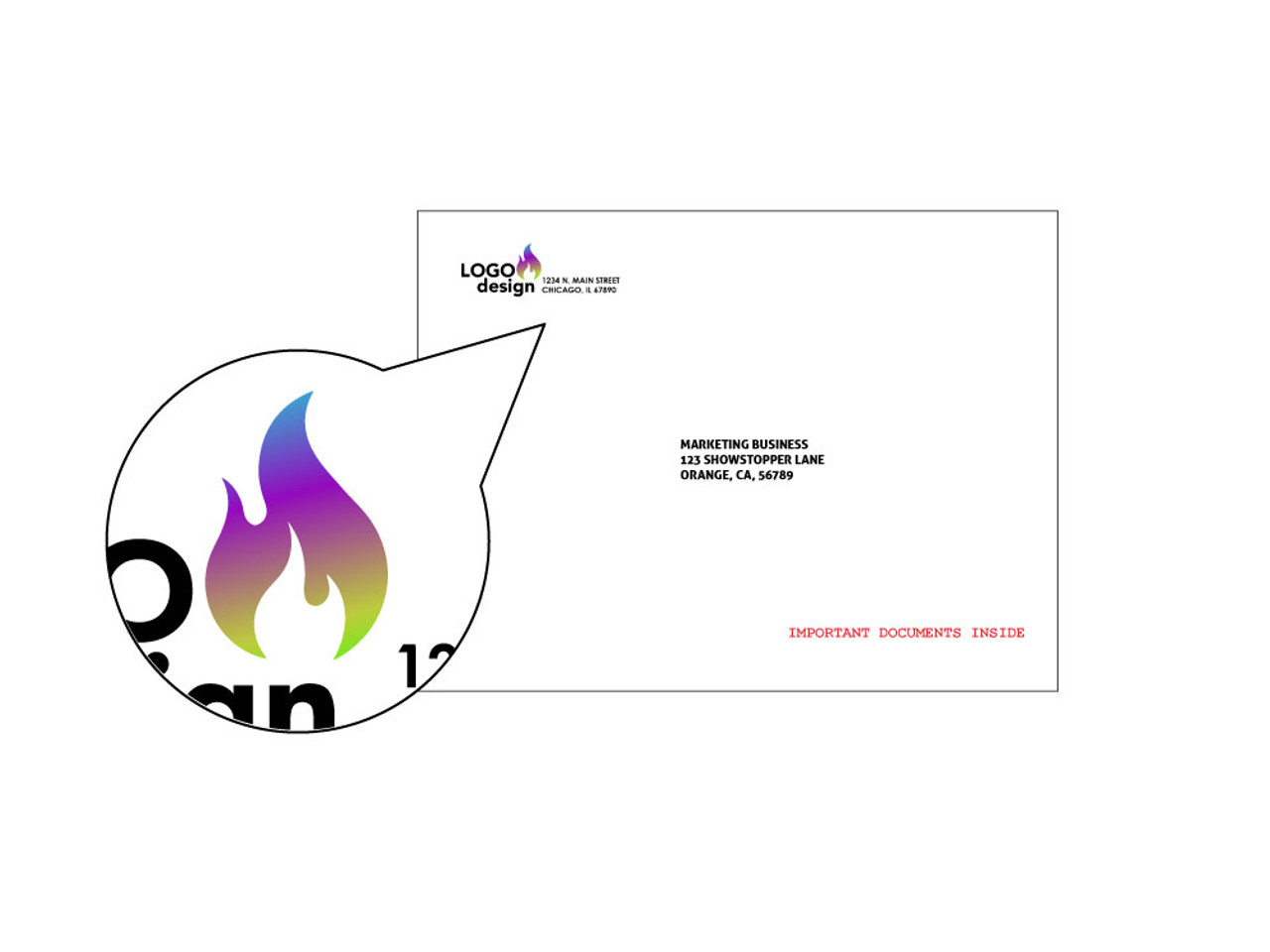 PRINTED - Custom Booklet Envelopes 9x12 - EN1027