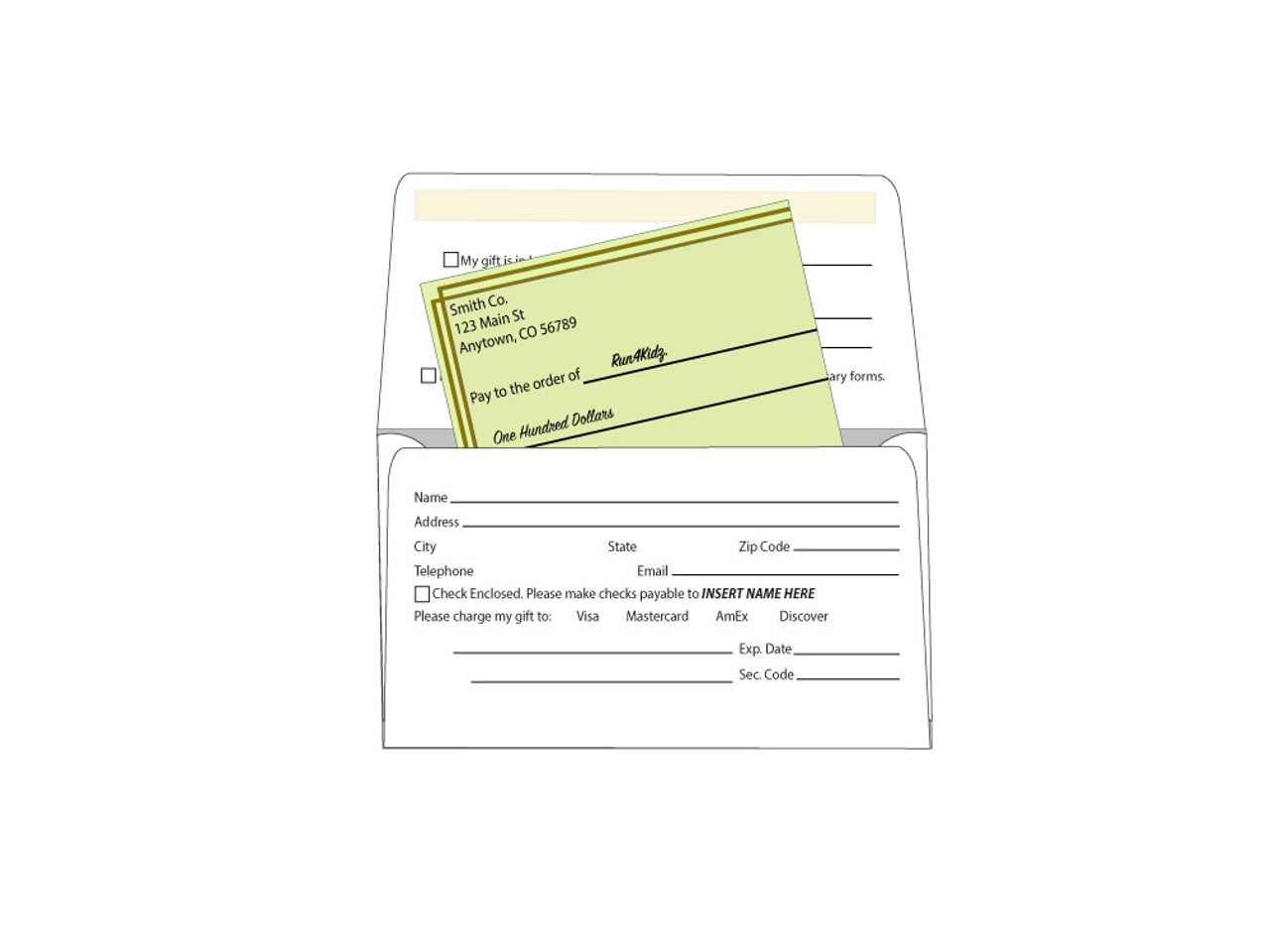 6 1 4 Remittance Envelope Template 6 1 4 Remittance Envelope Template
