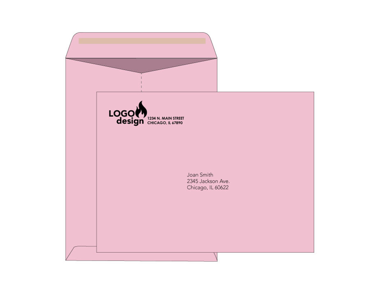 Personalized Mailing Envelopes 9x12 Pastel Catalog Envelopes