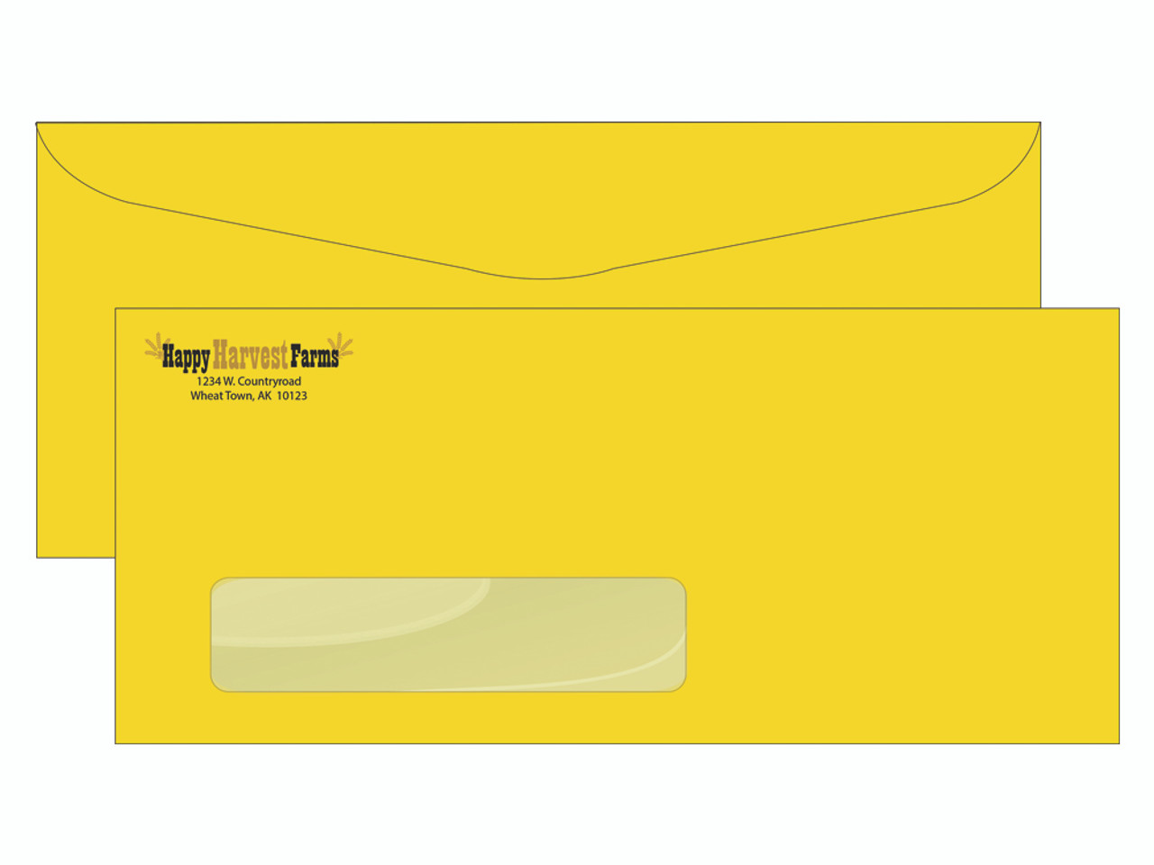 Custom Envelopes with Windows - Bright Colors - EN1101