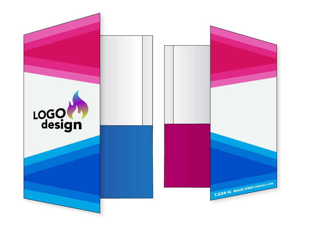 Custom Presentation Folders - Full Color - FL1001