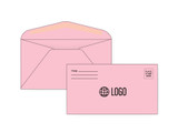 PRINTED - Personalized Pink #6 3/4 Envelopes - EN1053