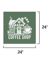 Full Color Repositionable Standard Floor Decals, 24" x 24"