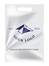 Custom 1-Color Die Cut Plastic Bags