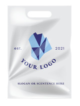 Full Color Die Cut Handles Plastic Bags