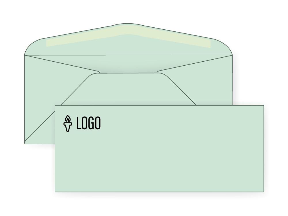 Custom Pastel Green 10 Envelopes Custom No 10 Envelopes