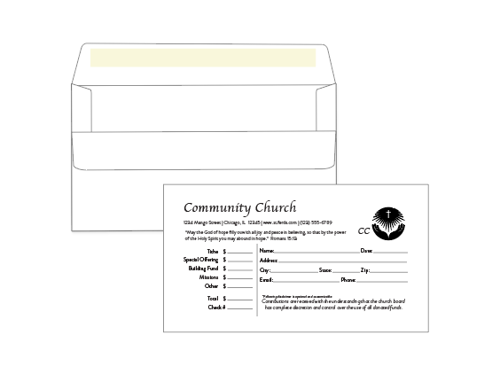 Tithe Envelopes for Church Giving | Custom Tithing Envelopes