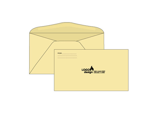 Personalized Ivory 6 3/4 Envelopes Custom Printed Envelopes