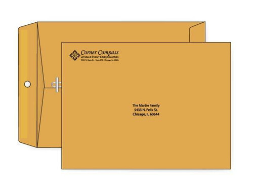 PRINTED - Custom 9x12 Clasp Envelopes - EN1016