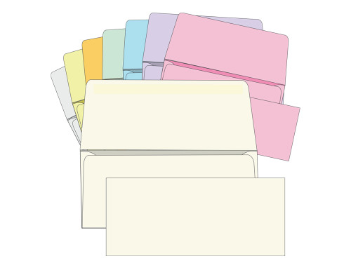 6 3/4 Blank Remittance Envelopes | Colored Remittance Envelopes