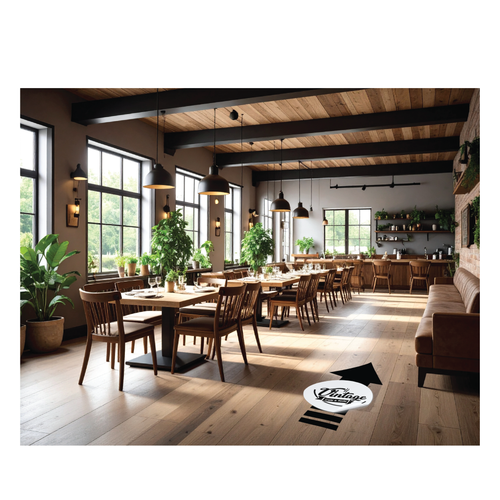 Full Color Repositionable Standard Floor Decals Lifestyle