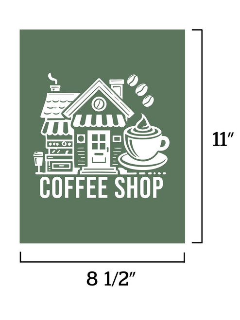 Full Color Repositionable Standard Floor Decals, 12" x 18"
