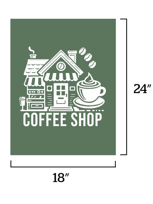 Full Color Repositionable Standard Floor Decals, 18" x 24"